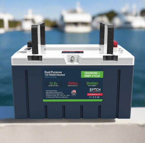12V 300Ah – Group 8D – Cranking & Deep Cycle Lithium Battery (Dual Purpose)