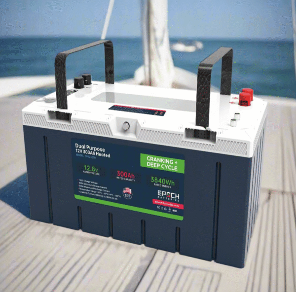 12V 300Ah – Group 8D – Cranking & Deep Cycle Lithium Battery (Dual Purpose)