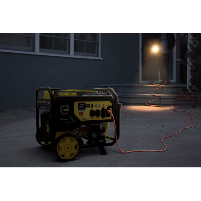 Champion Power Equipment CO Shield Electric Start Dual Fuel Portable Generator 10625 Starting Watts 8500 Running Watts Gas Propane
