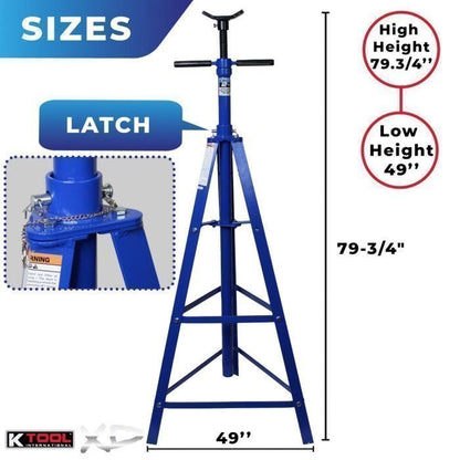 K Tool 2 Ton Under Hoist Jack Stand