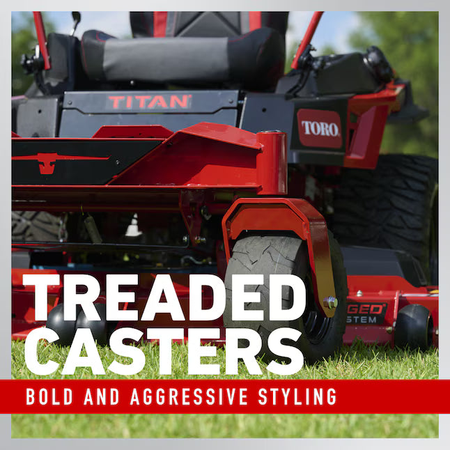 Toro Titan 48 in Zero Turn Riding Lawn Mower 23 HP Kawasaki V-Twin Engine 48 in Fabricated Steel Deck Gas Powered