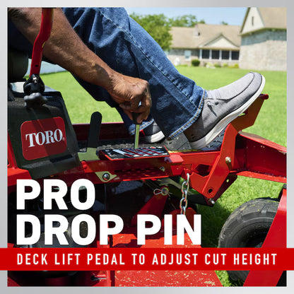 Toro Titan 48 in Zero Turn Riding Lawn Mower 23 HP Kawasaki V-Twin Engine 48 in Fabricated Steel Deck Gas Powered