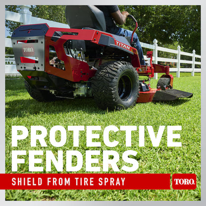 Toro Titan 48 in Zero Turn Riding Lawn Mower 23 HP Kawasaki V-Twin Engine 48 in Fabricated Steel Deck Gas Powered