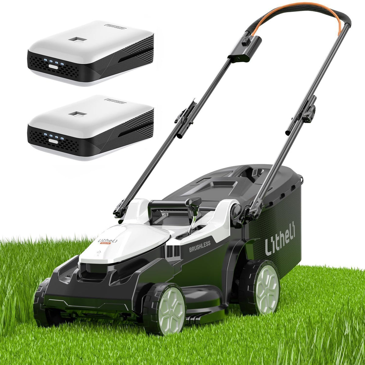 Litheli 13″ 20V Cordless Lawn Mower with 4.0Ah Battery