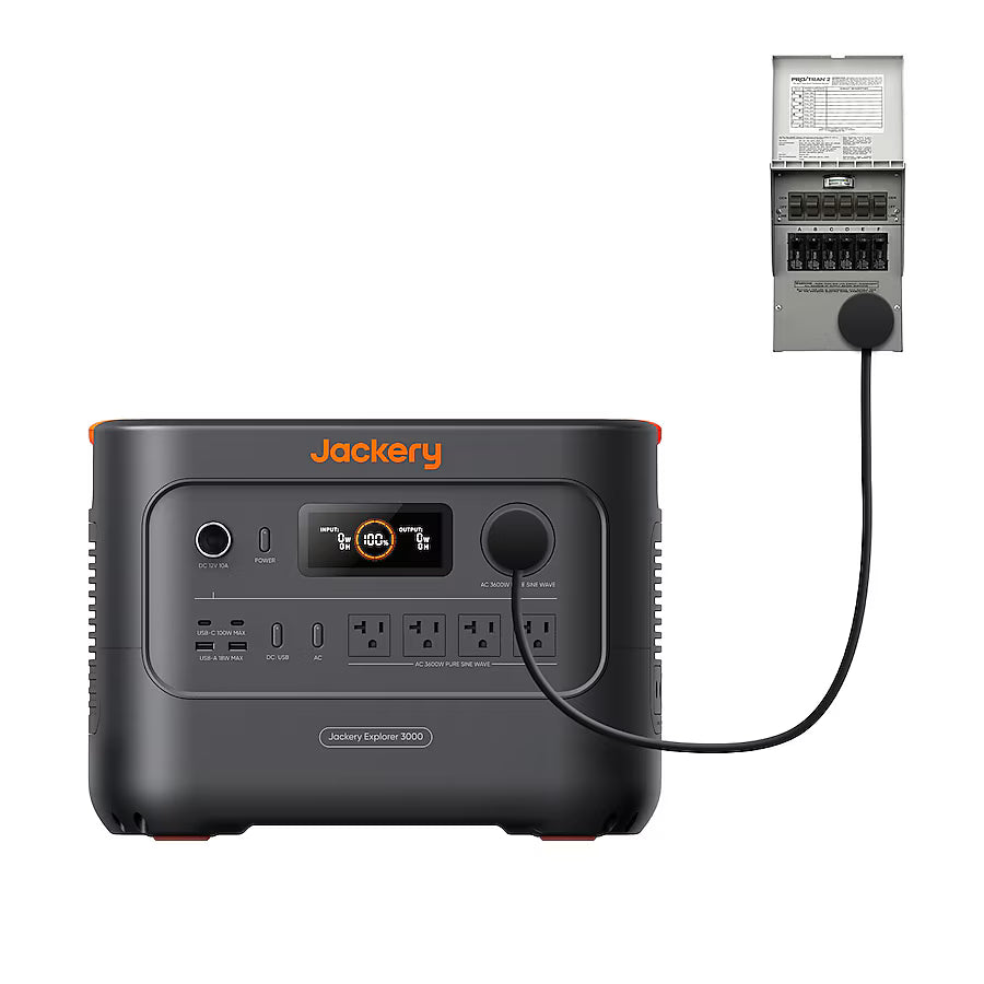 Jackery Explorer 3000 v2 3072Wh 3600 Watts Portable Power Station with Transfer Switch