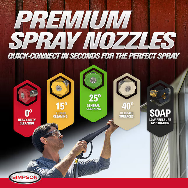 SIMPSON PowerShot 3600 PSI 2.5 GPM Commercial Gas Pressure Washer with Honda GX200 Engine & AAA Triplex Pump