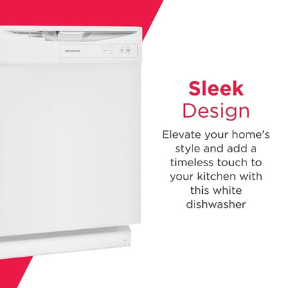 Frigidaire FDPC4221AW 24″ Built-In Dishwasher, Front Control, White