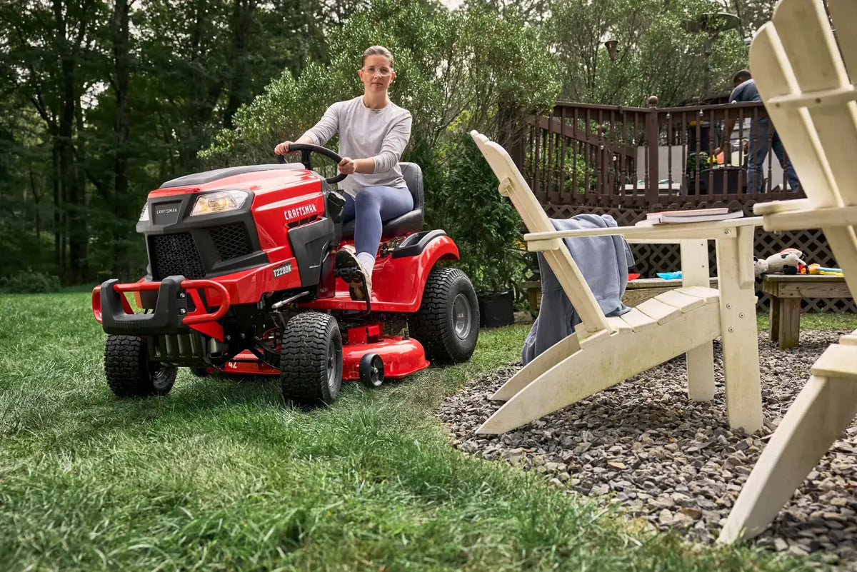 CRAFTSMAN 42-In 20 HP KOHLER V-Twin Hydrostatic Turn Tight Gas Riding Lawn Mower 42″ Deck
