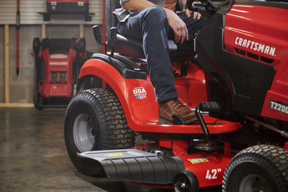 CRAFTSMAN 42″ Gas Riding Lawn Mower 20 HP KOHLER 7000 V-Twin Hydrostatic Turn Tight 42″ Steel Deck