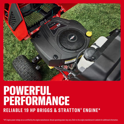 CRAFTSMAN T150 46 Inch Riding Lawn Mower 19 HP Briggs Stratton Automatic CVT 46 Inch Deck