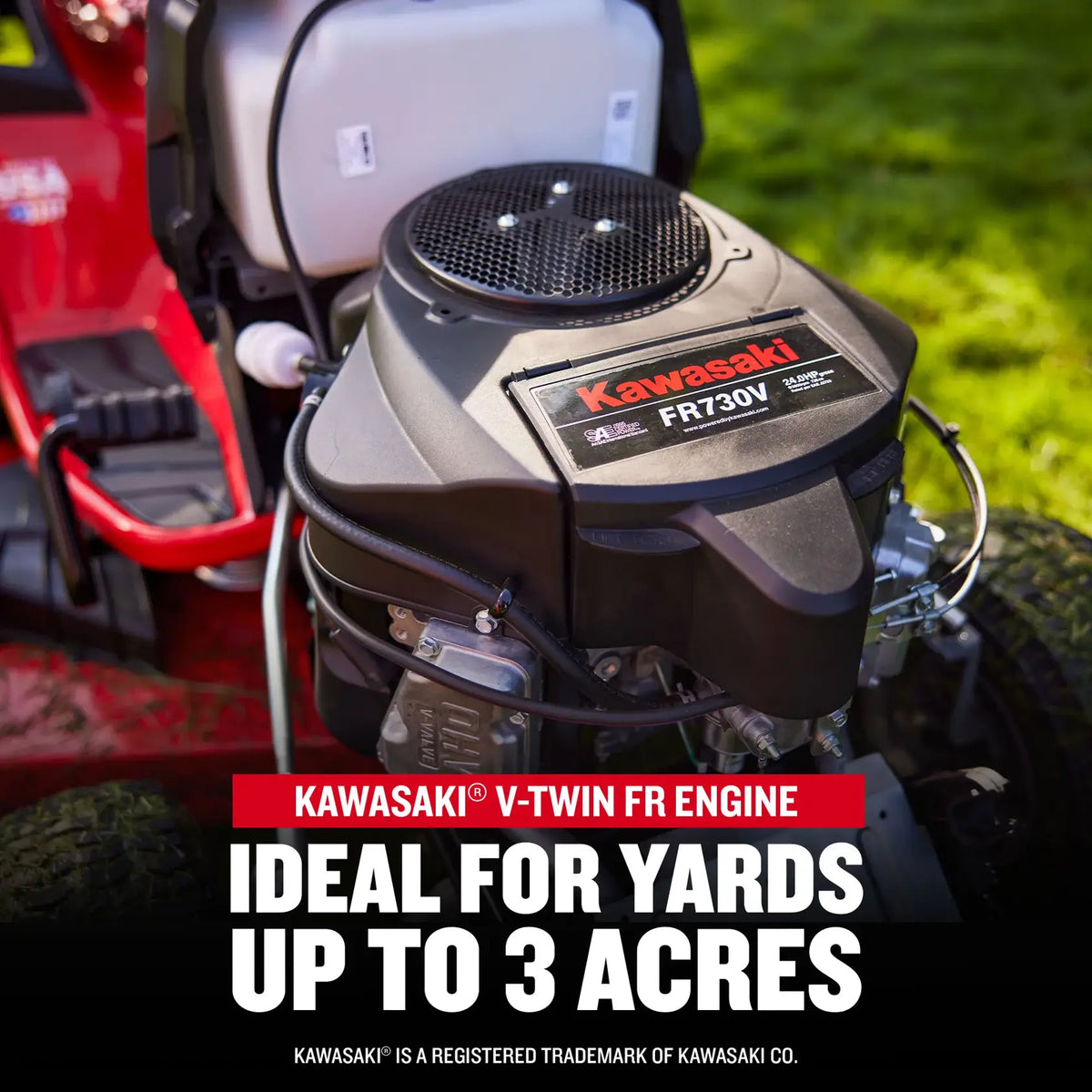 CRAFTSMAN 54″ Gas Garden Tractor 24 HP Kawasaki V-Twin Engine 54″ Fabricated Deck Tuff Torq K62 Differential Lock