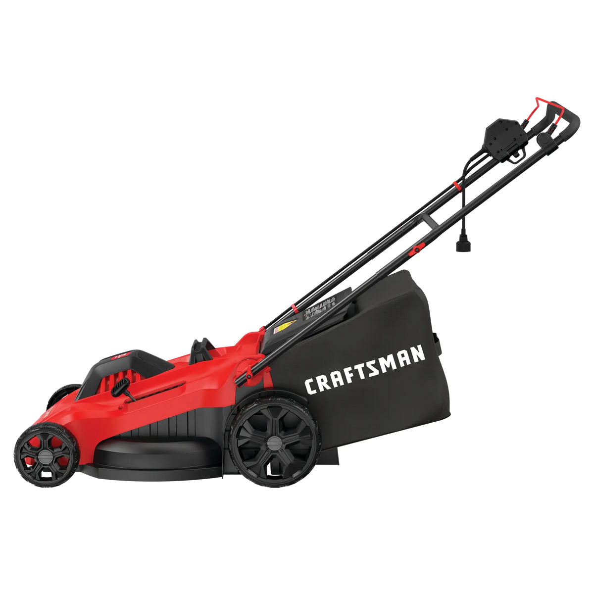 CRAFTSMAN 20 Corded Electric Lawn Mower 13 Amp 3-in-1 Push Mower with Mulching, Bagging & Side Discharge