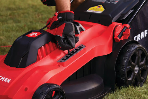 CRAFTSMAN 20 Corded Electric Lawn Mower 13 Amp 3-in-1 Push Mower with Mulching, Bagging & Side Discharge