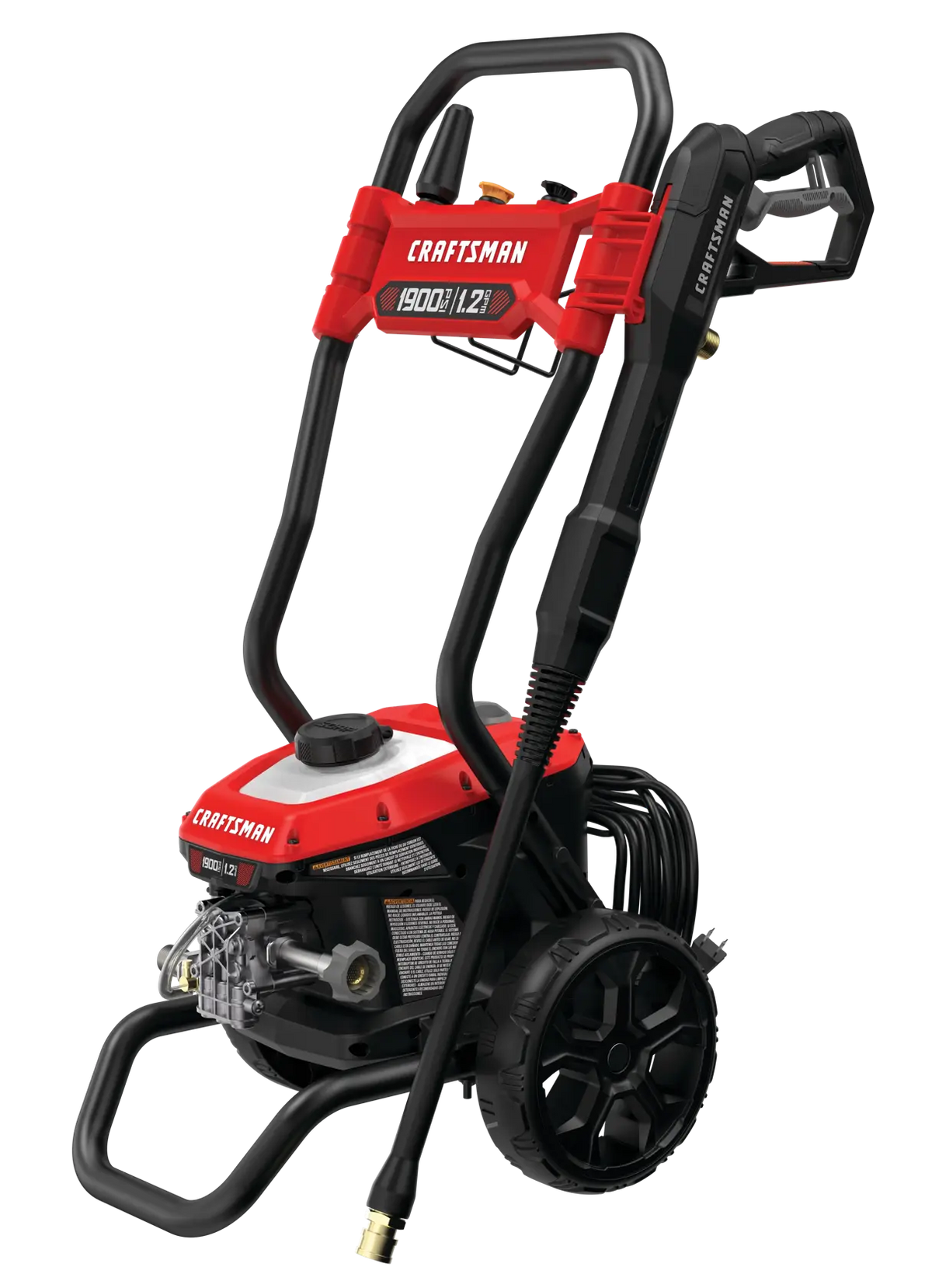 CRAFTSMAN 1900 PSI Electric Pressure Washer 1.2 GPM Corded Cold Water Power Washer with Turbo Nozzle
