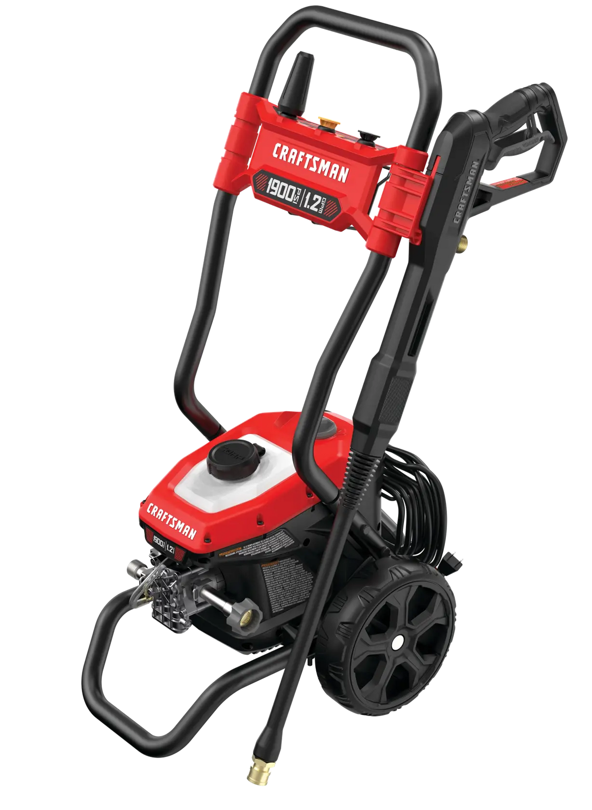 CRAFTSMAN 1900 PSI Electric Pressure Washer 1.2 GPM Corded Cold Water Power Washer with Turbo Nozzle