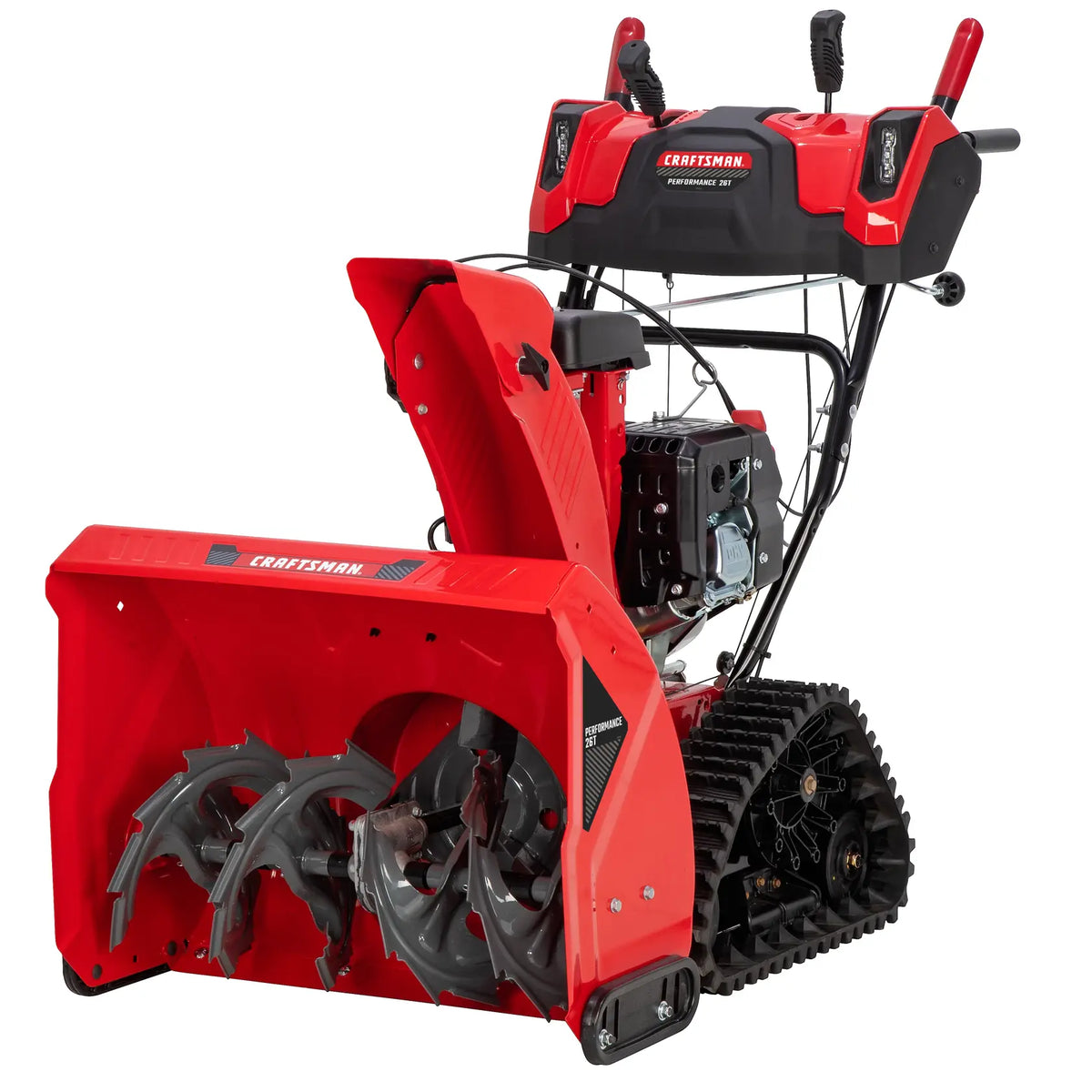 CRAFTSMAN Performance 26 Two Stage Gas Snow Blower 243cc Engine 26 Inch Track Drive Self Propelled