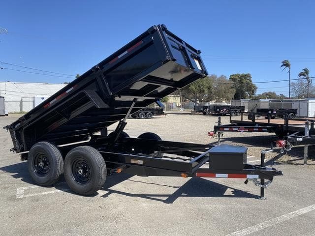6×12 Dual Axle Dump Trailer 12K Heavy-Duty Capacity