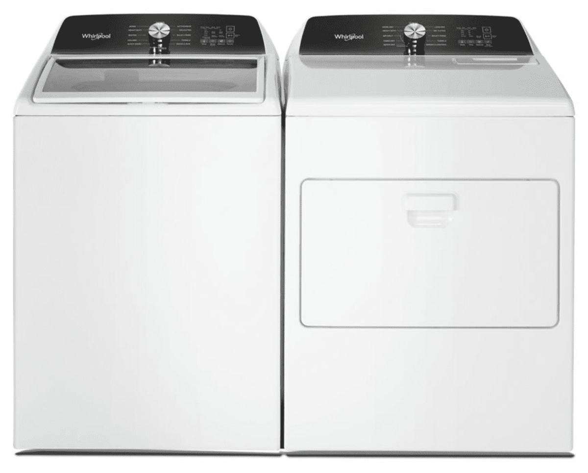Whirlpool WTW5025SW 4.5 Cu. Ft. Top Load Washer, Built-In Faucet, Agitator