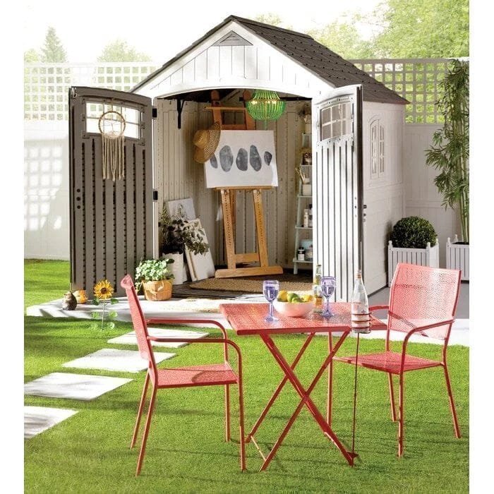 Cascade 7 ft. W x 4 ft. D Plastic Storage Shed
