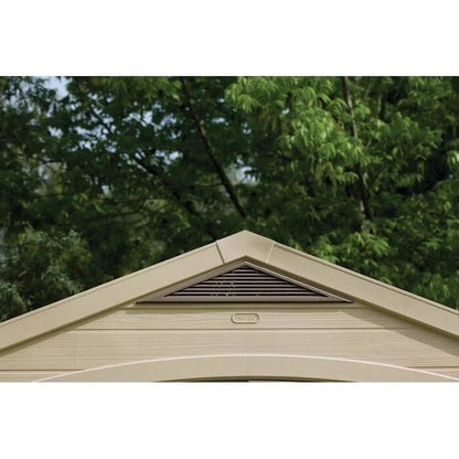 Factor 8 ft. W x 6 ft. D Plastic Storage Shed