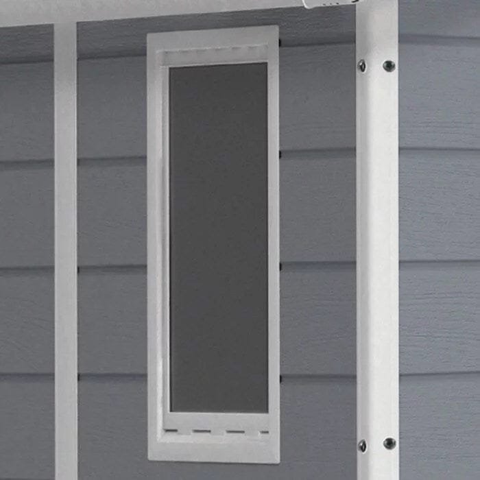 Keter Manor 4 ft. W x 6 ft. D Vertical Resin Outdoor Storage Shed Ideal For Patio Installation Included